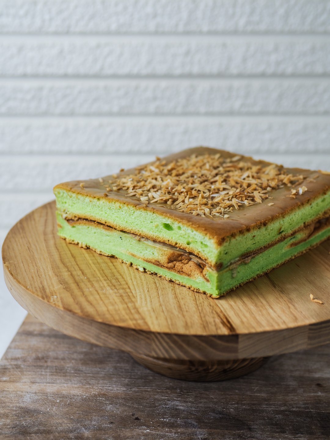 8" Pandan Gula Melaka Cake (Square)