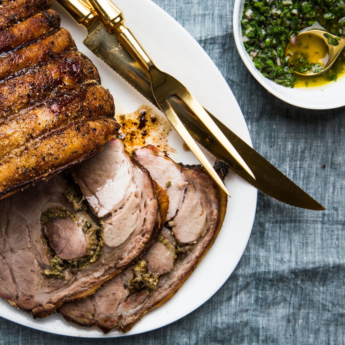 Porchetta With Chimichuri Stuffing
