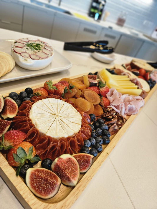 Cheeseboard With Fresh Fruits & Nuts