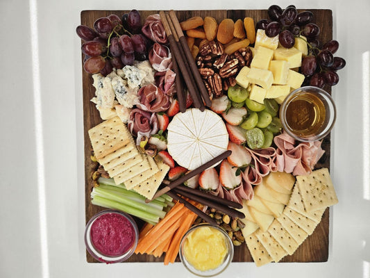 Cheeseboard With Fresh Fruits & Nuts