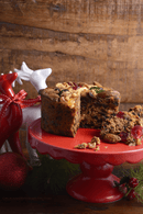 4" Brandy-soaked Christmas Fruit Cake